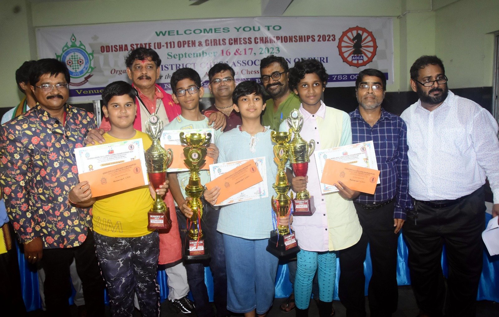 63rd Odisha State Senior FIDE Rating (OPEN) Chess Championship 2023